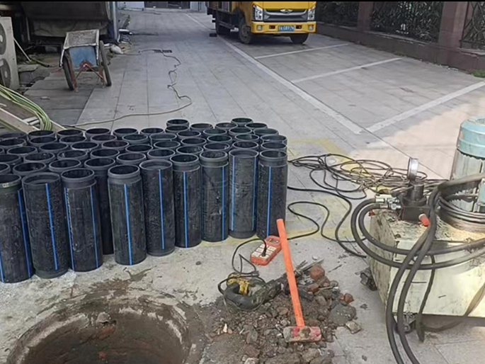 柯城PE置换管厂家 DN315置换管 非开挖管短管置换